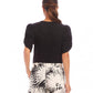 Karen Kane - Ribbed Twist Sleeve V-Neck Top