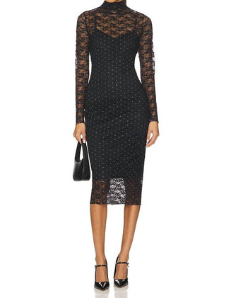 Steve Madden - VIVIENNE STUDDED LACE DRESS