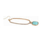 Mys Wholesale - Women's Pave Hexagon Drop Earrings