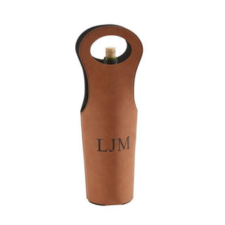 Creative Gifts International - Porta-vinhos em couro sintético - 14,5"