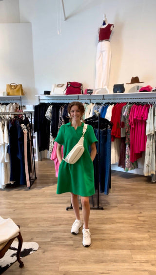 Veja e seja visto - Minivestido texturizado Elaina