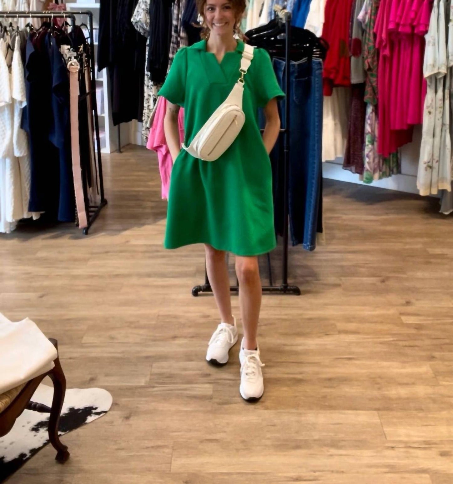 See And Be Seen - Elaina Textured Mini Dress