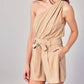 Do+Be - One Shoulder Self Tie Romper