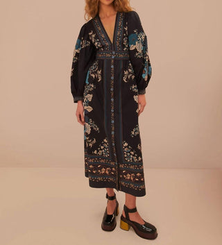 Farm Rio - Blossom Tapestry Midi Dress