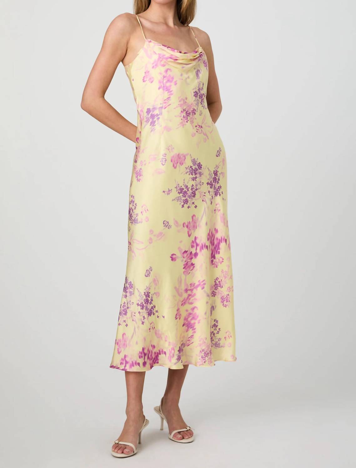 French Connection - Elyria Oona Satin Midi Dress