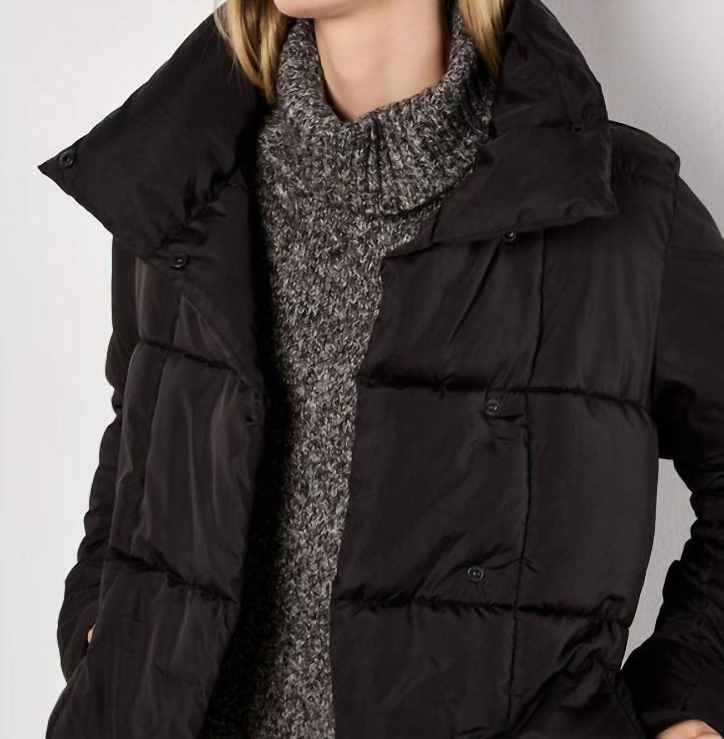 Apricot - Women's Quilted Belted Jacket