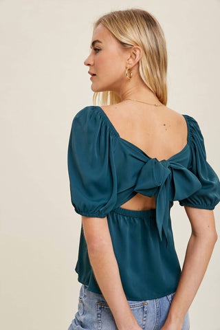 Lista de desejos - Top Babydoll com manga bufante