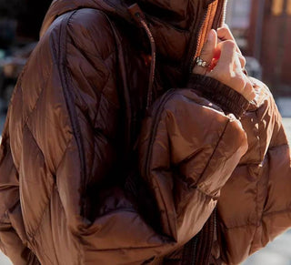 Free People - Jaqueta acolchoada dobrável Patricia Poncho