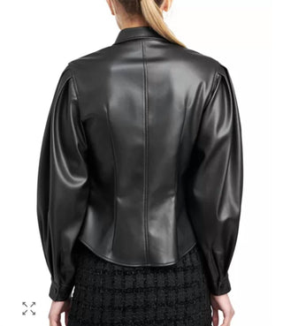 En Saison - Rylee Faux Vegan Leather Top