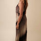 Miou Muse - Mariah Gradient Satin Sleeveless Midi Dress