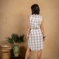 Paparazzi - Double Face Embroidered Plaid Dress