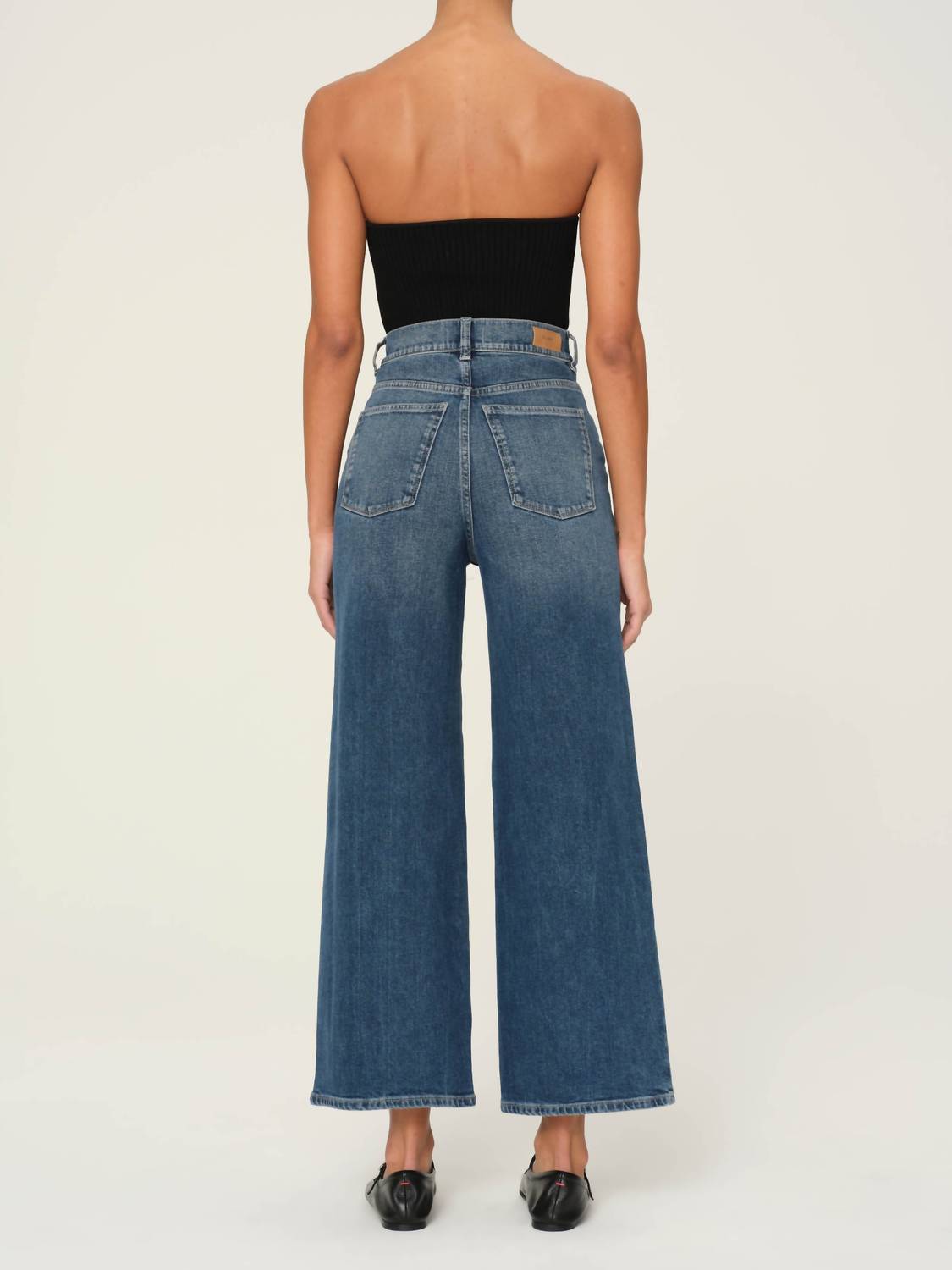 Dl1961 - Women'S - Hepburn Wide Leg High Rise Ankle Jeans
