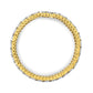 10K Yellow Gold 10-1/3 Cttw Alternating Coco Color and White Diamond 5 Row Tennis Bracelet (Brown/H-I Color, SI1-SI2 Clarity) - Size 7.25