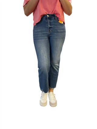 Risen - Calça Jeans Reta Relaxada de Cintura Alta