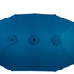 14.8 Ft Double Sided Outdoor Umbrella Rectangular Large with Crank