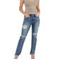 Judy Blue - Destroyed Straight Jeans