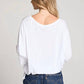 Chaser - Gianna 3/4 Sleeve V-neck Tee