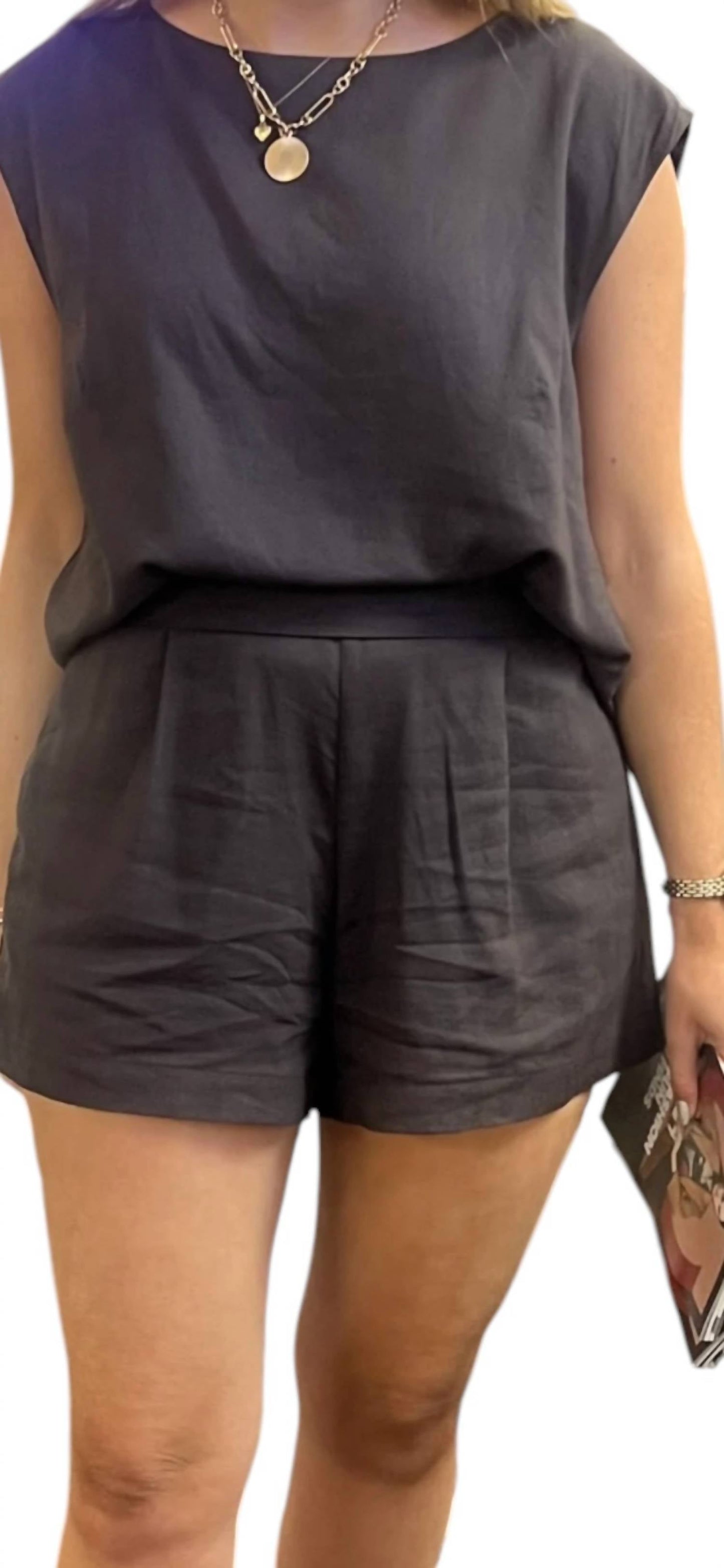 Fun 2 Fun - Pleat Detail Short Set