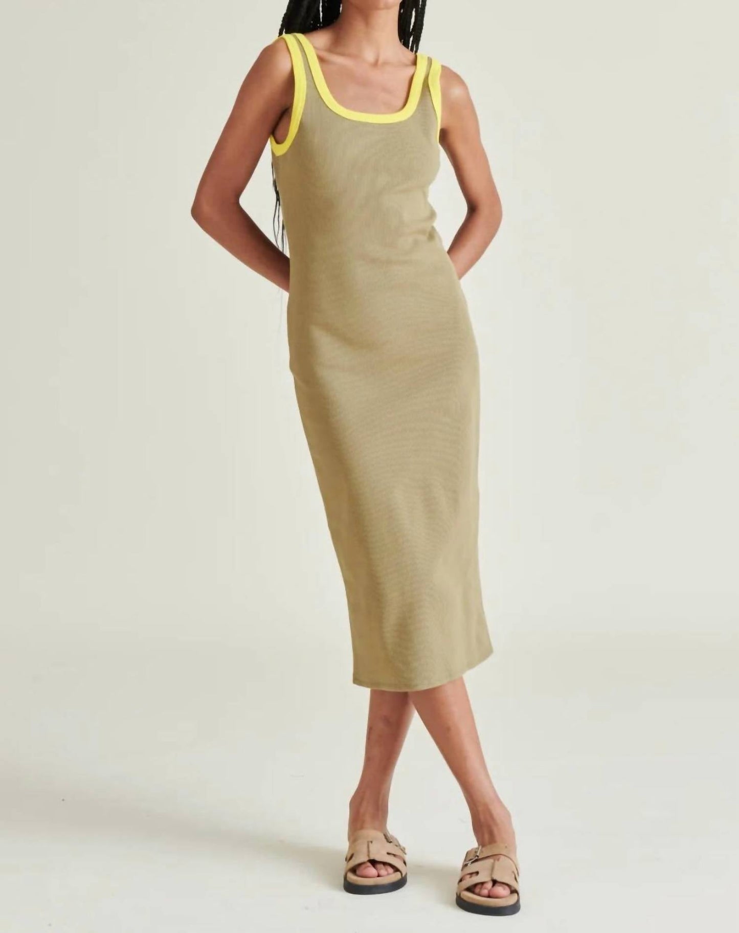 Steve Madden - Ribbed Tank Midi Dress