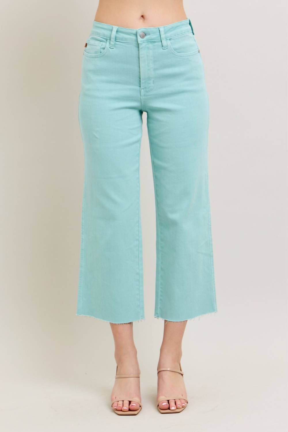 Judy Blue - High Waist Wide Leg Crop Jean