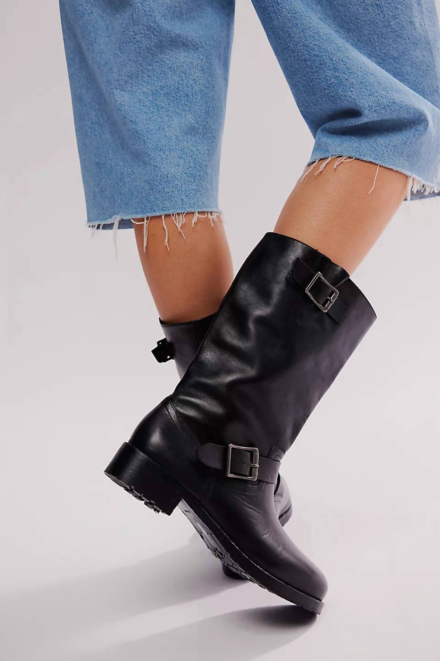 Free People - Women's Ride Or Die Engineer Boots