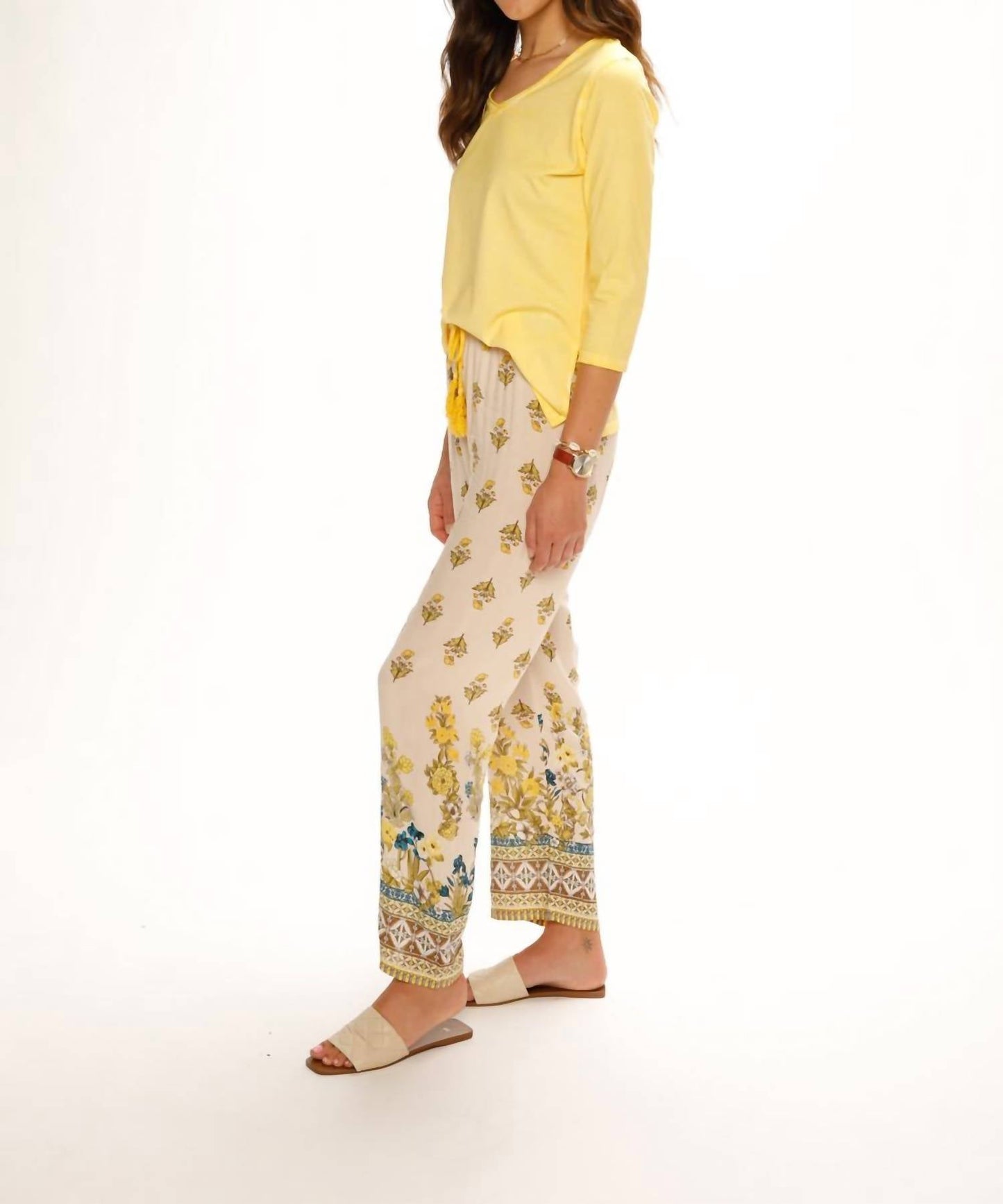 Paparazzi - Printed Pull-on Wide Leg Pant