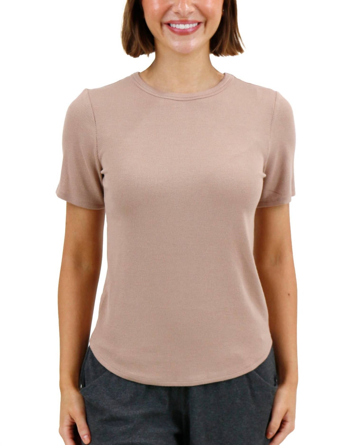Grace And Lace - Essential Ribbed Short Sleeve Tee