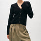 White + Warren - Cashmere Fluted Sleeve Cardigan