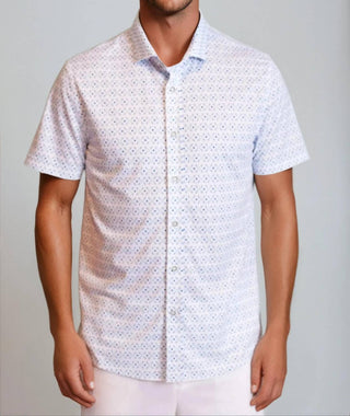 Buki - Camisa técnica de manga curta com folhas soltas