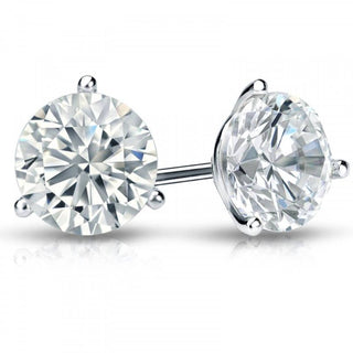 Diana M Jewels - Brincos redondos de 2,00 cts em formato de labrador
