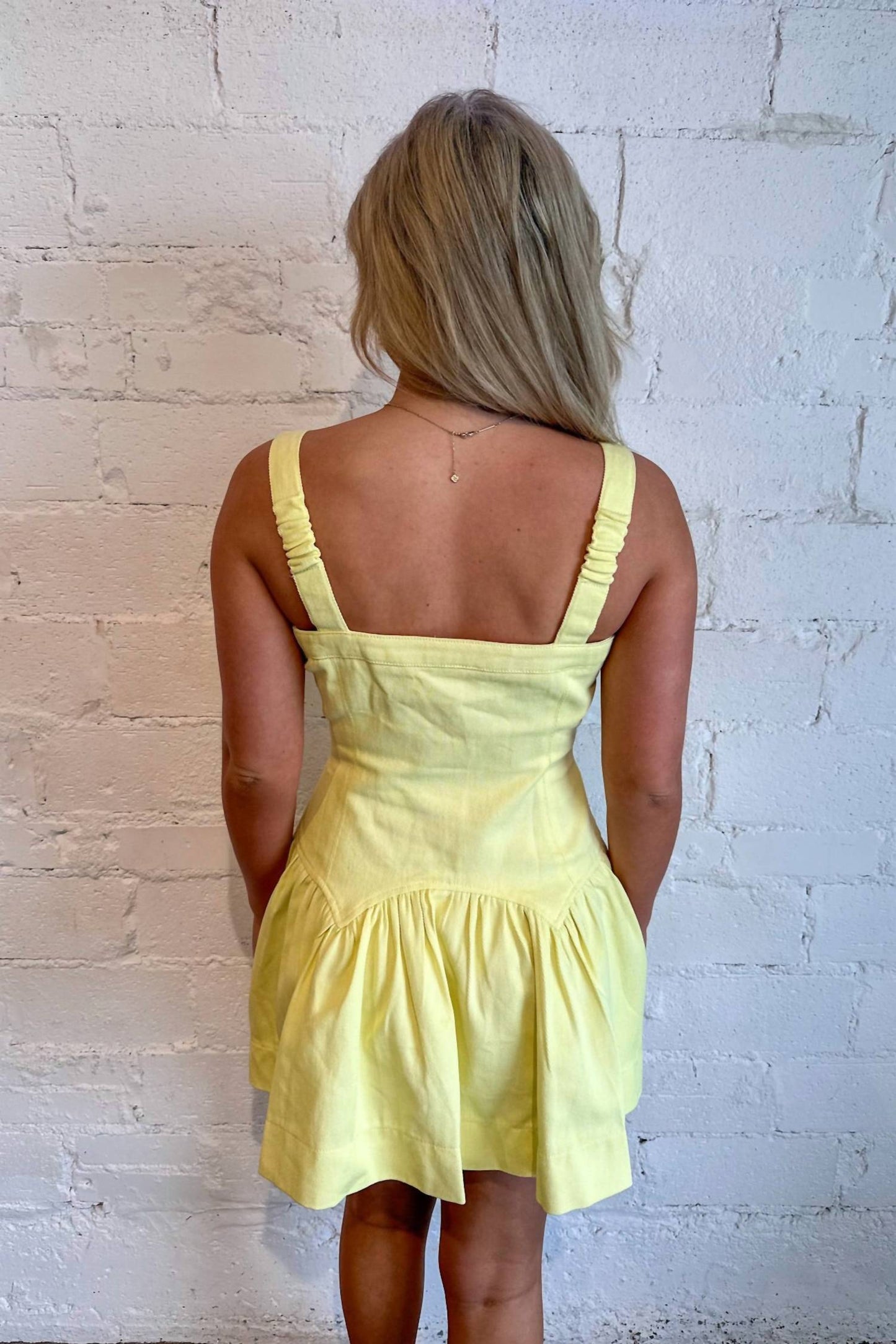 Day + Moon - Sunshine Twist Mini Dress