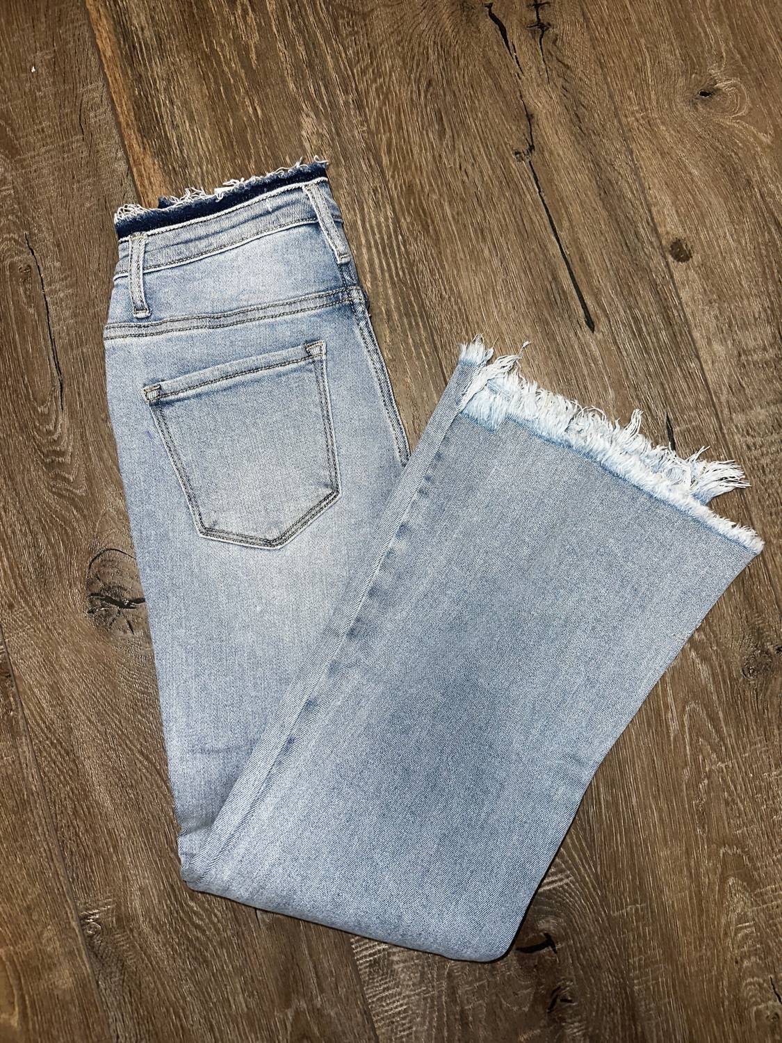 Risen - Crop Flare Jeans