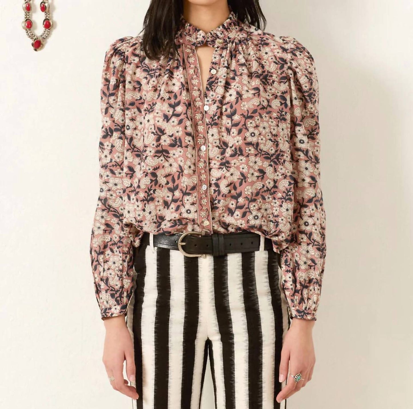Alix Of Bohemia - Annabel Sepia Floral Shirt