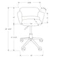 Office Chair, Adjustable Height, Swivel, Ergonomic, Armrests, Contemporary