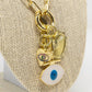 Mary Kathryn Designs - Women Evil Eye Heart Charming Necklace