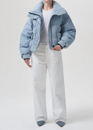 Agolde - Nova Denim Puffer Jacket