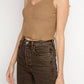 Frame - Crop Rib Sweater Tank