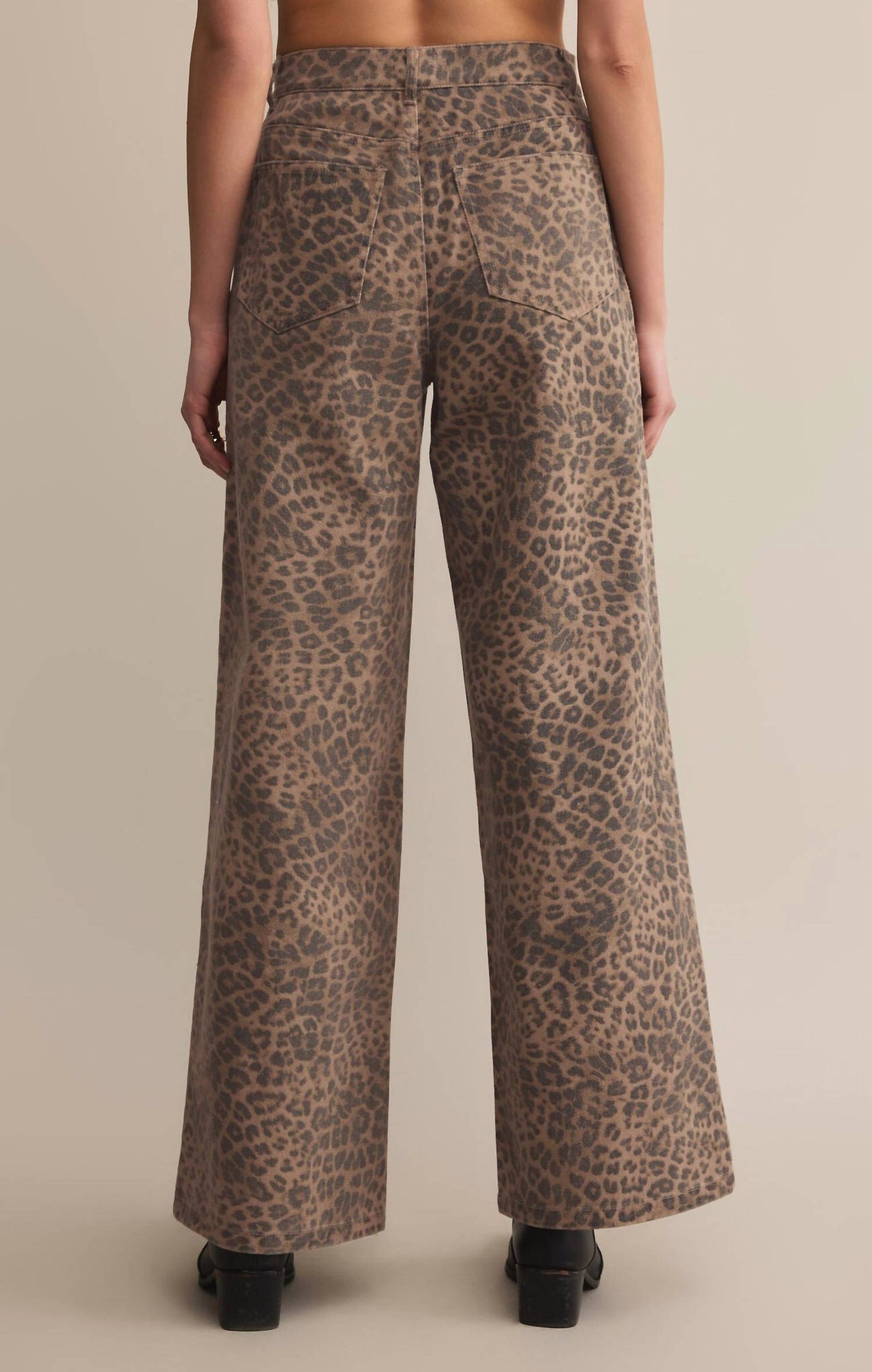 Z Supply - Marli Denim Leopard Pants