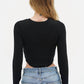 Lna - Arya Ribbed Long Sleeve Top