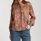 Apny - Ruffle Half Placket Blouse