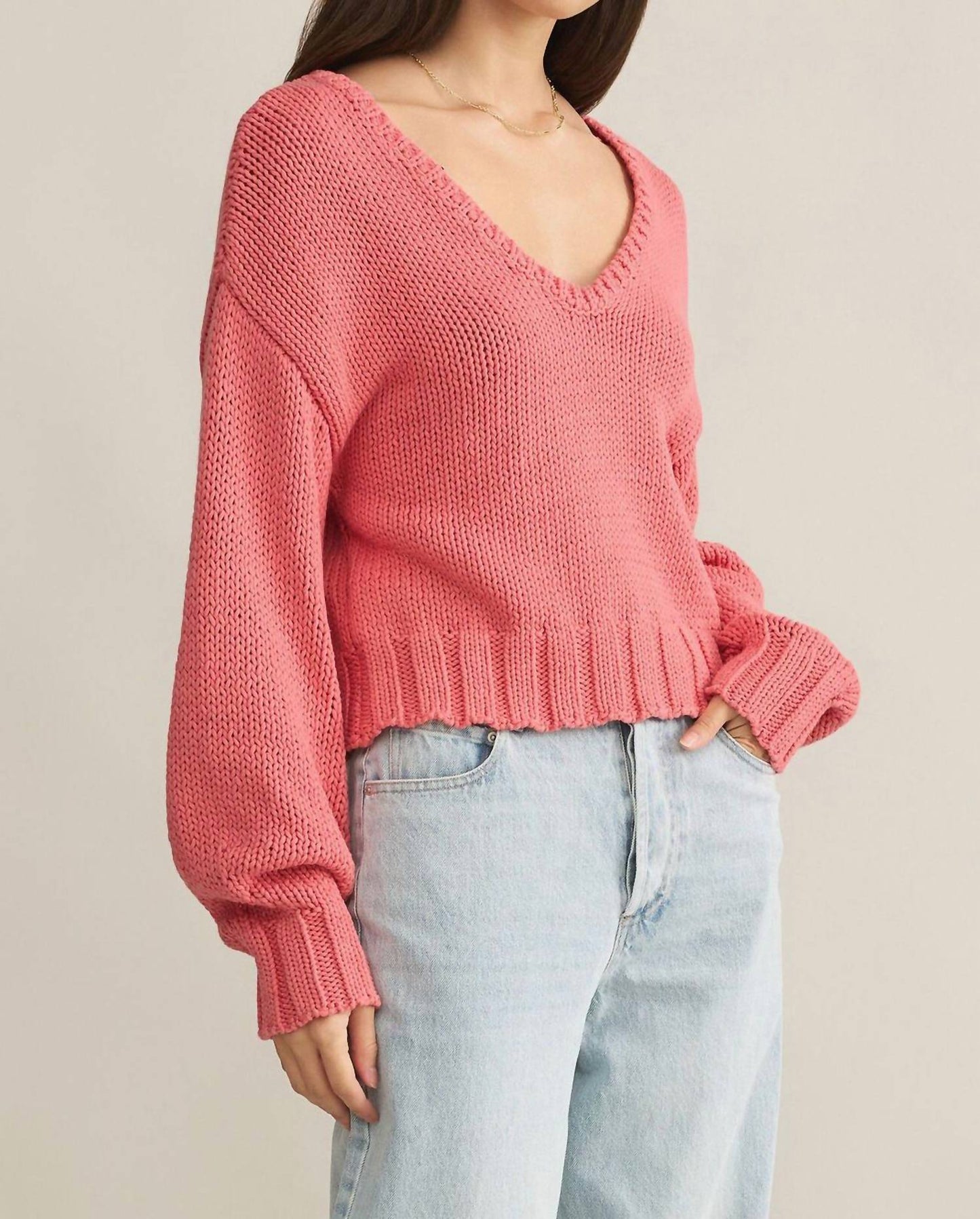 Z Supply - Vida Long Sleeve V-neck Sweater