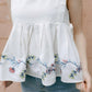 Mable - Embroidered Peplum Tank Top