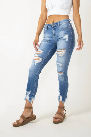 Cello - Calça Jeans Skinny Cropped