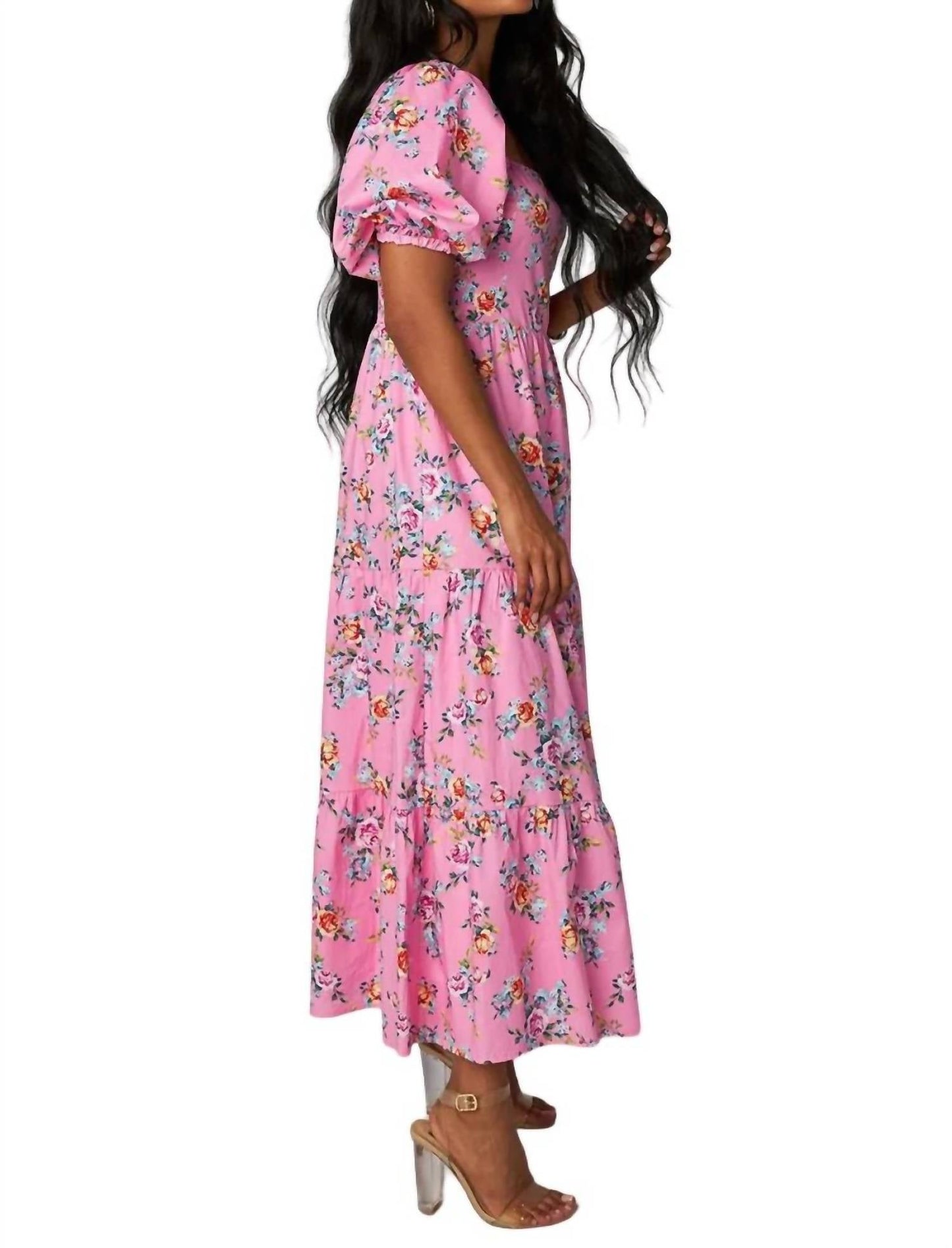 Buddylove - VESTIDO MAXI COM MANGA BUFANTE POSIE