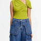 Acler - Vineyhill Asymmetrical Jersey Top