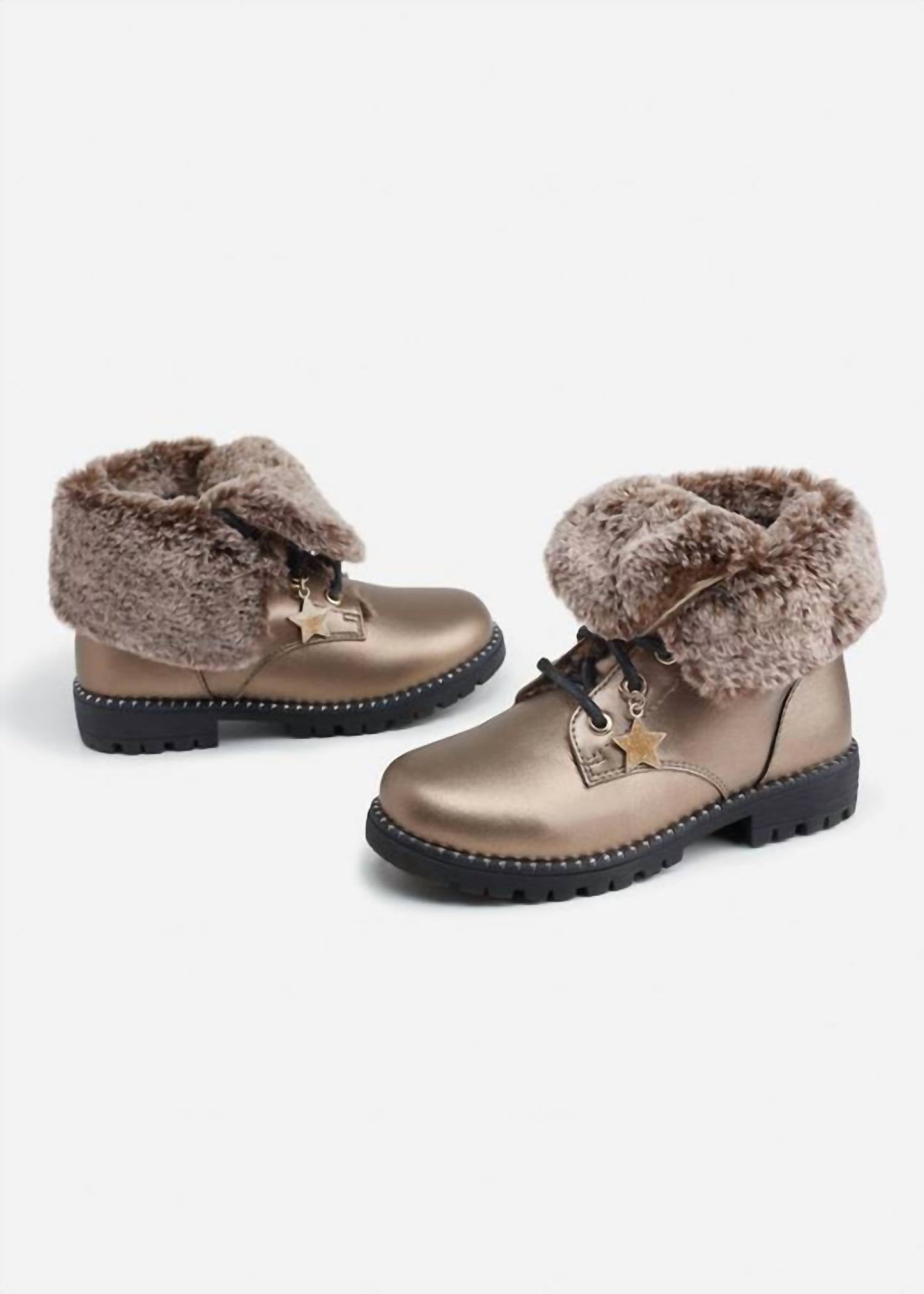 Mayoral - Faux Fur Lined Biker Boots BG