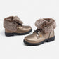 Mayoral - Big Kid's Faux Fur Lined Biker Boots Mid
