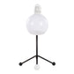 Eileen Contemporary Task Lamp in Black Metal and White Plastic Shade