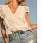 Btb Los Angeles - Capri Ruffle Top