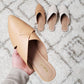 Qupid - Women's Swirl Ballerina Mules